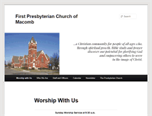 Tablet Screenshot of firstpresmacomb.org